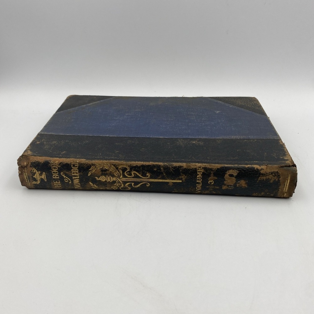 Antique The Book of Knowledge Volume III 3 Children's‎ Encyclopedia 1919 - Picture 3 of 7